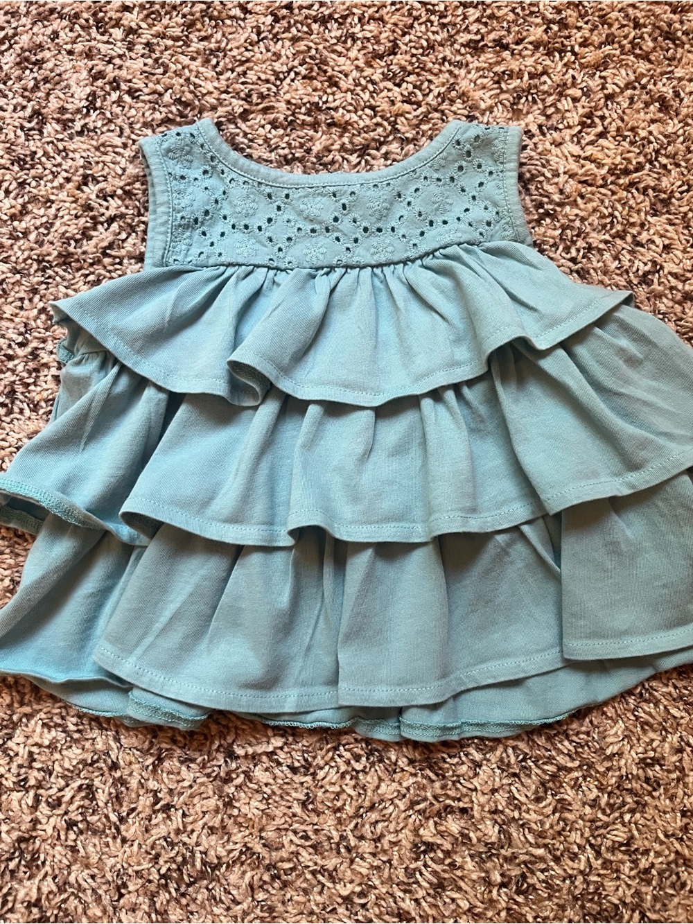Mini Boden Blue Tiered Top Size 2-3 years